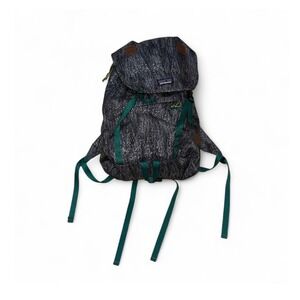 Patagonia Arbor Pack 26L backpack in a knit twill pattern with green straps